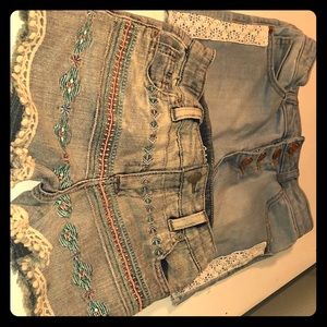 Cat & jack size small shorts two pair, blue jean